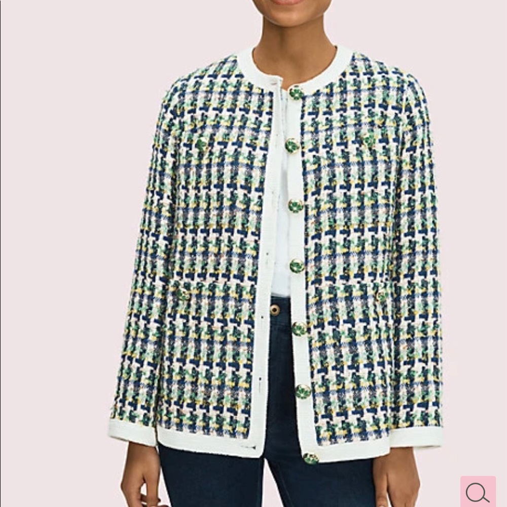 NWT! Kate Spade pop tweed topper. Size 00.